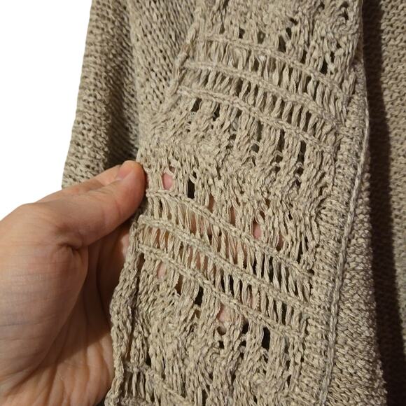NWT Cable & Gage Knit Cardigan | Beige | Size XL 0016 - Picture 5 of 10